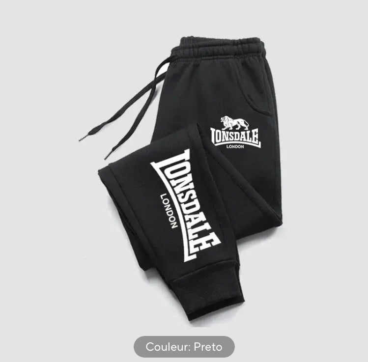 Survêtement LONSDALE 2 couleurs noir et blanc
