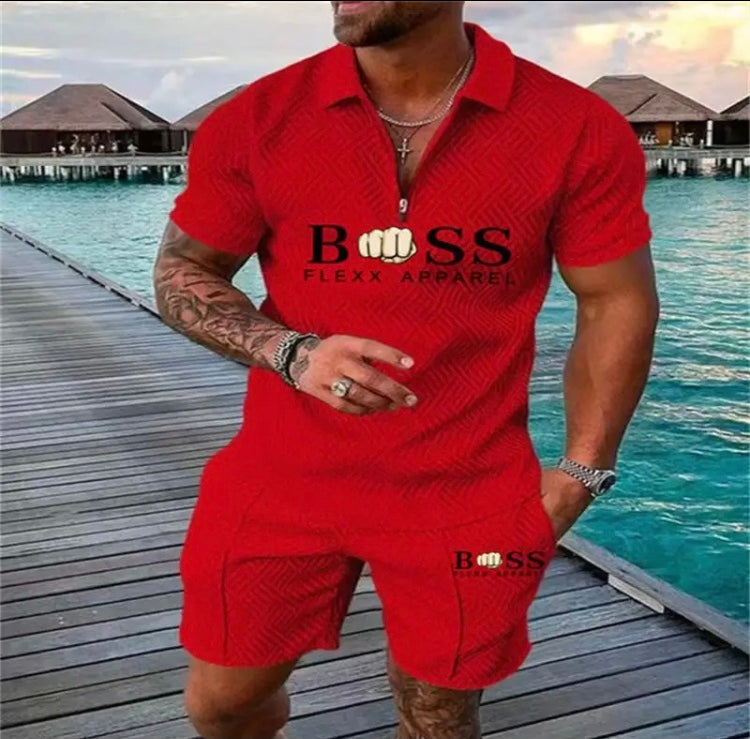 Ensemble boss de été short et t-shirt avec des choix