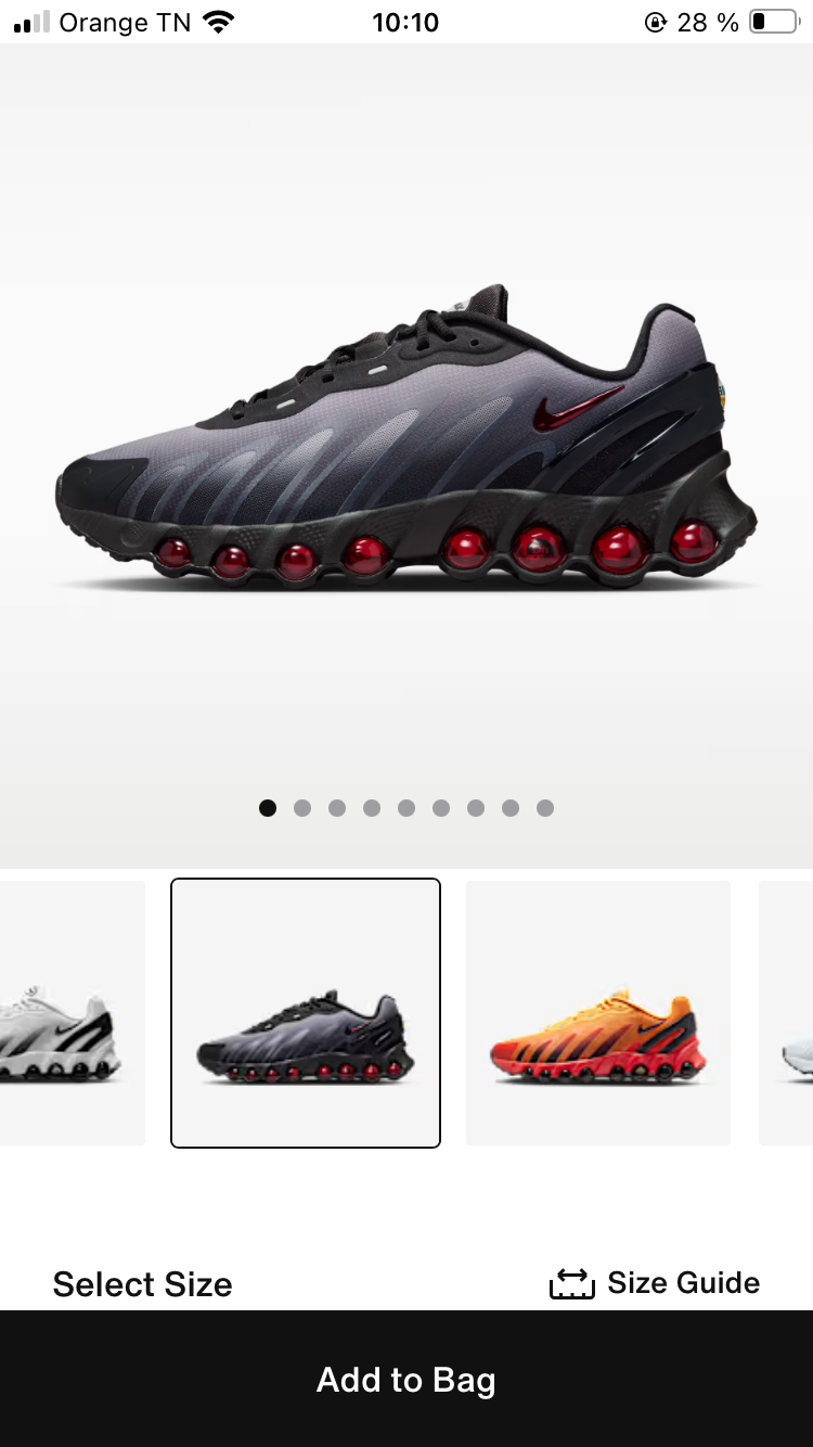 Baskets 👟 Nike Air Max DN8 gris