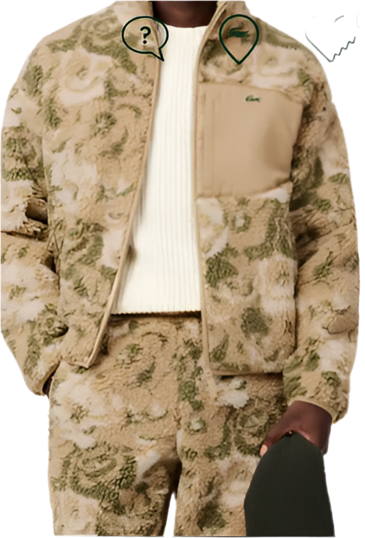 Ensemble Lacoste moderne chic bleu et beige (aloucha)