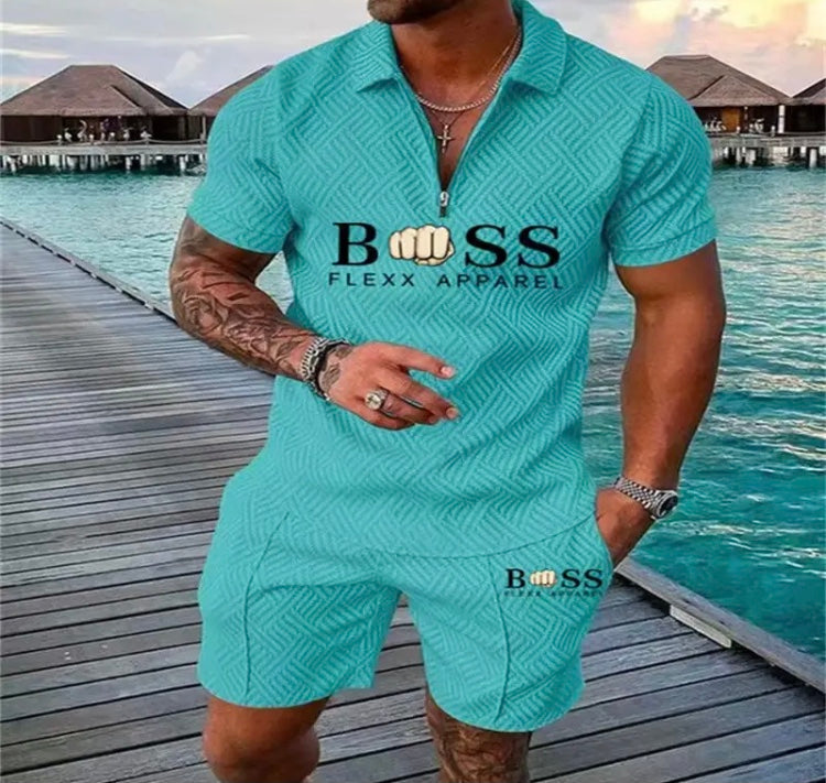 Ensemble boss de été short et t-shirt avec des choix