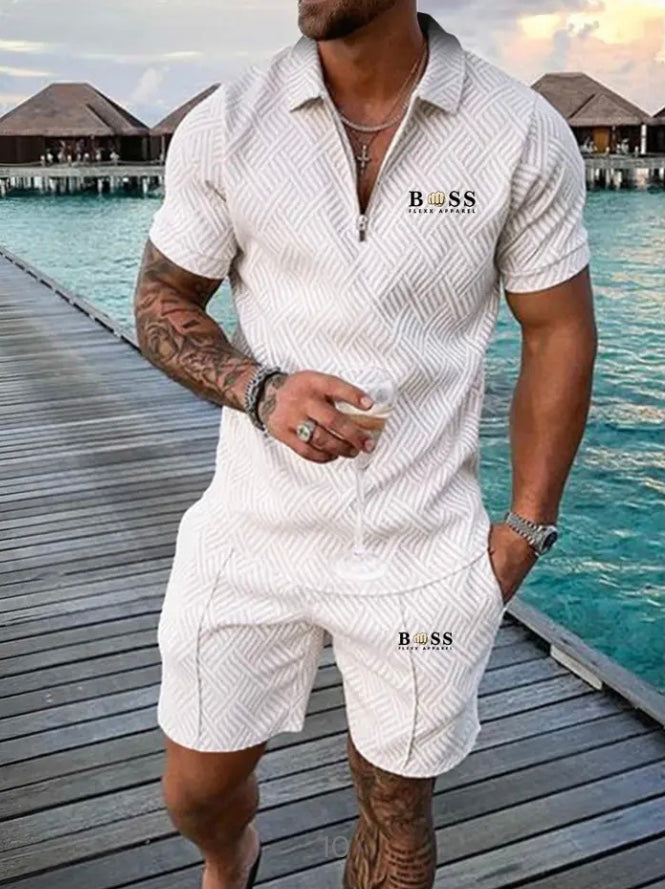 Ensemble boss de été short et t-shirt avec des choix