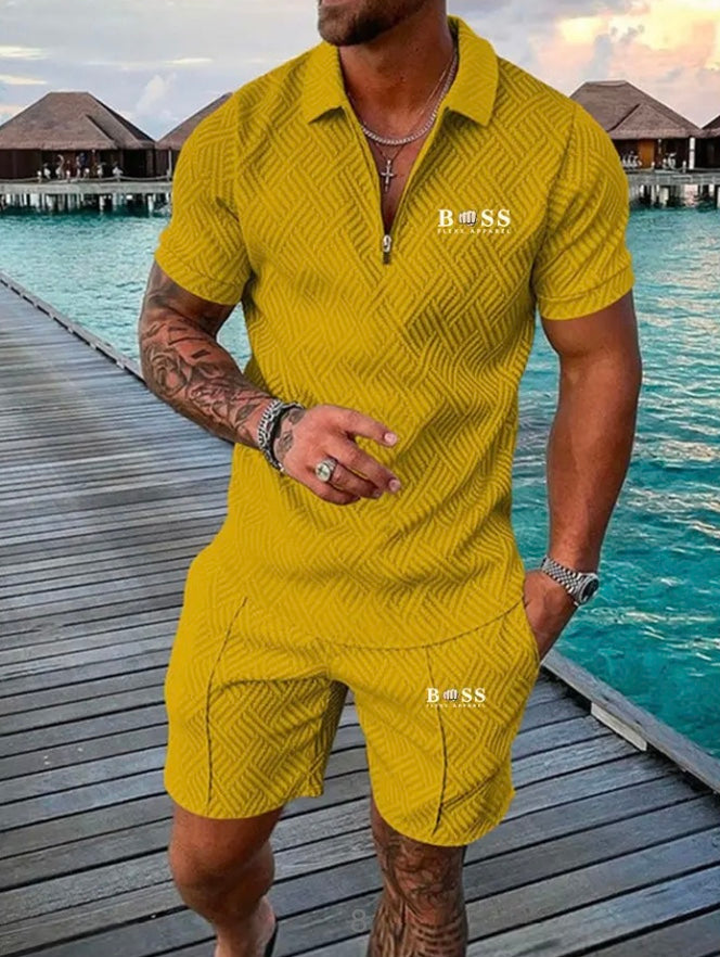 Ensemble boss de été short et t-shirt avec des choix