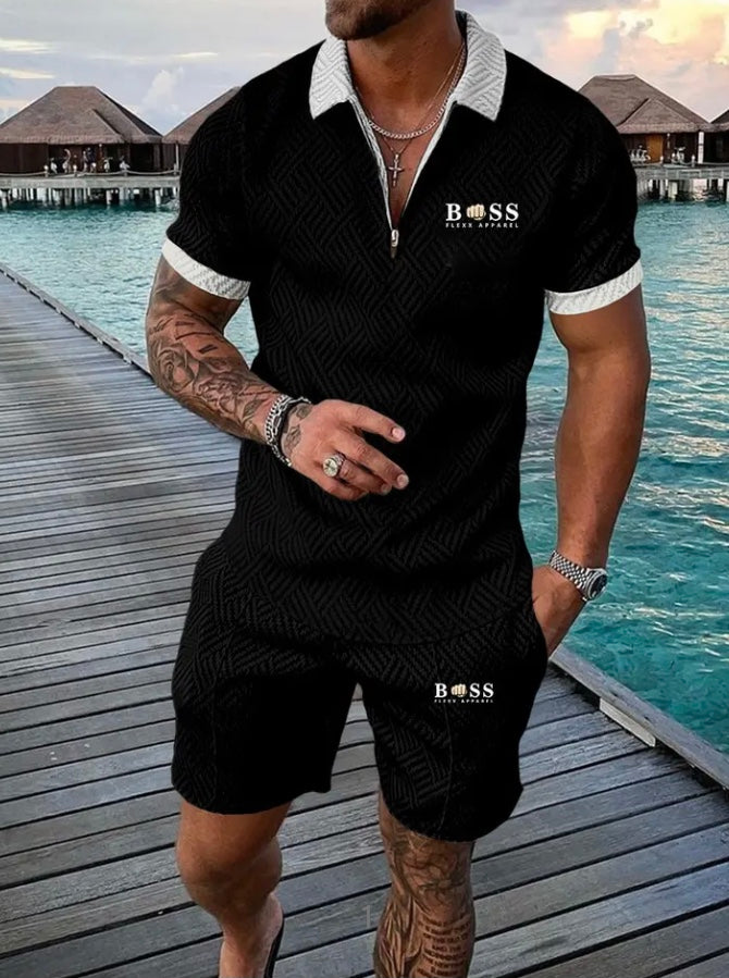 Ensemble boss de été short et t-shirt avec des choix