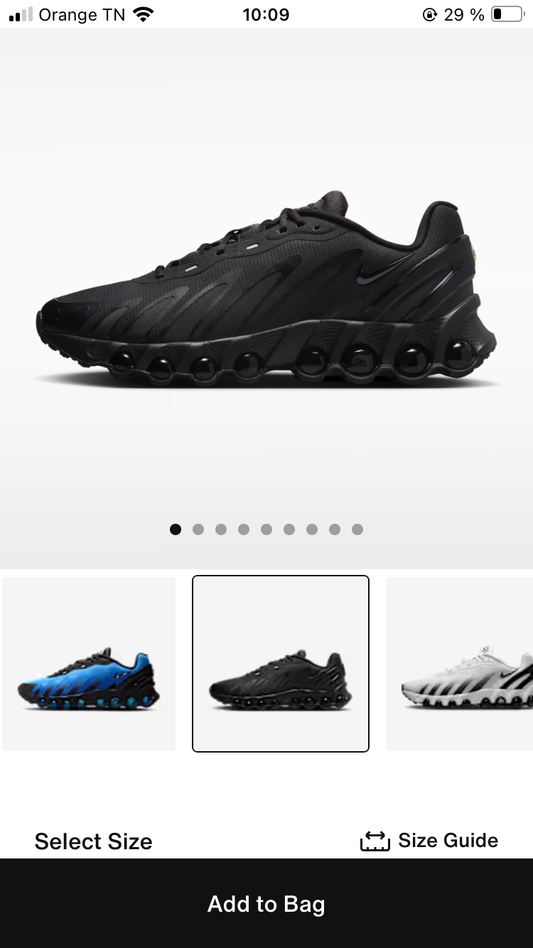 Baskets 👟 Nike Air Max DN8 noir